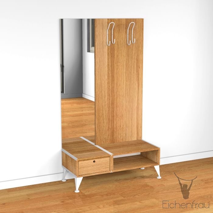 Garderobe mit Spiegel 100 x 175 x 42 cm form500-2