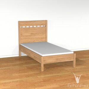 Einzelbett Massivholz 208 x 84 cm (LxH) form603-3