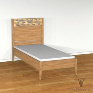 Einzelbett Massivholz 208 x 84 cm (LxH) form604-3