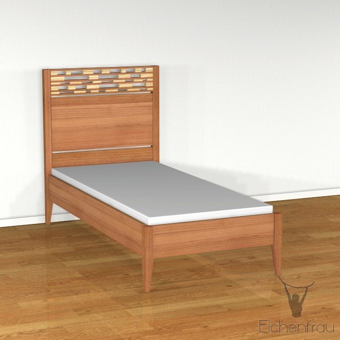 Einzelbett Massivholz 208 x 84 cm (LxH) form604-3 – Bild 3