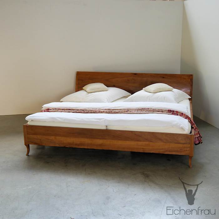 Massivholzbett Elsbeere 219x80 cm (LxH) form606 – Bild 3